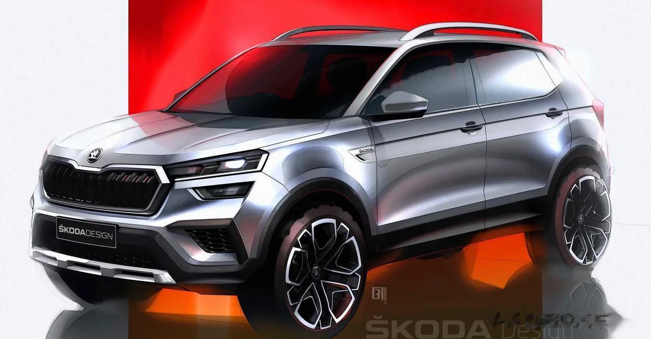斯柯达发布全新SUV Kushaq预告，该车专供印度市场，基于MQB-A0平台打