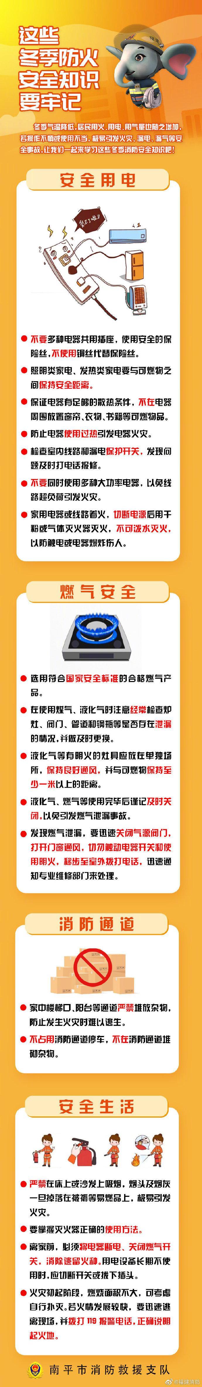 【这些冬季防火安全知识要牢记】