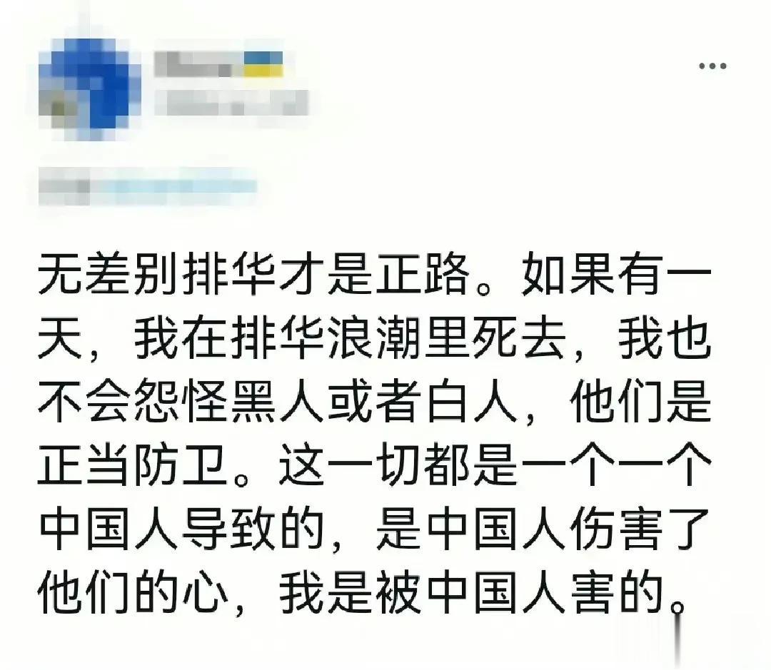 推圈知名殖人“清心”以身体力行排华为荣。殖人们在给所有华人洗脑，华人被强奸、掠食