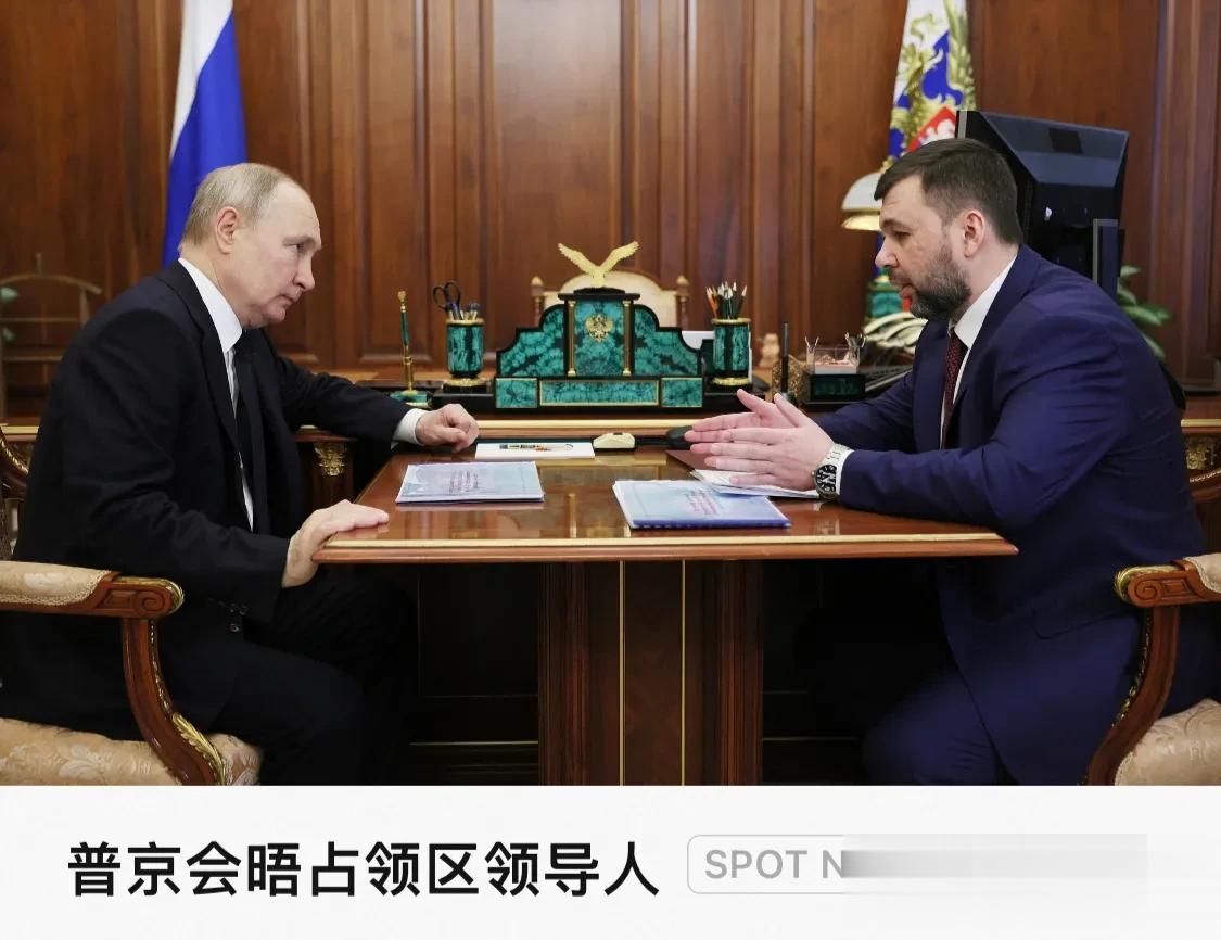 俄罗斯总统 Vladimir Putin 会见顿涅茨克地区领导人 Denis P