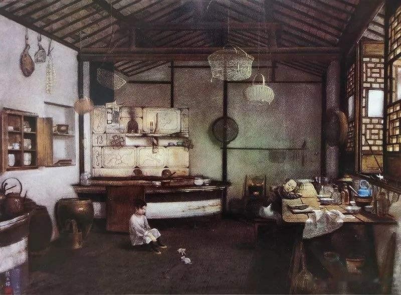 一个春日的黄昏，颜文樑经过邻居