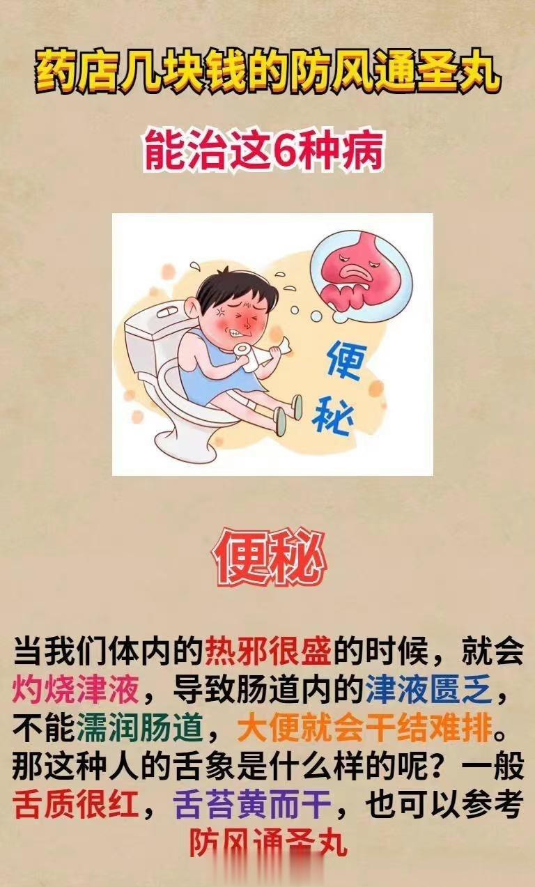 药店几块钱的防风通圣丸，能治这6种病 ​​​