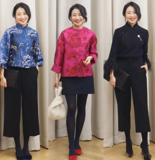 中式服饰越来越受大家的欢迎，结合了古典的元素，再融入当下时尚的设计，新中式风一步