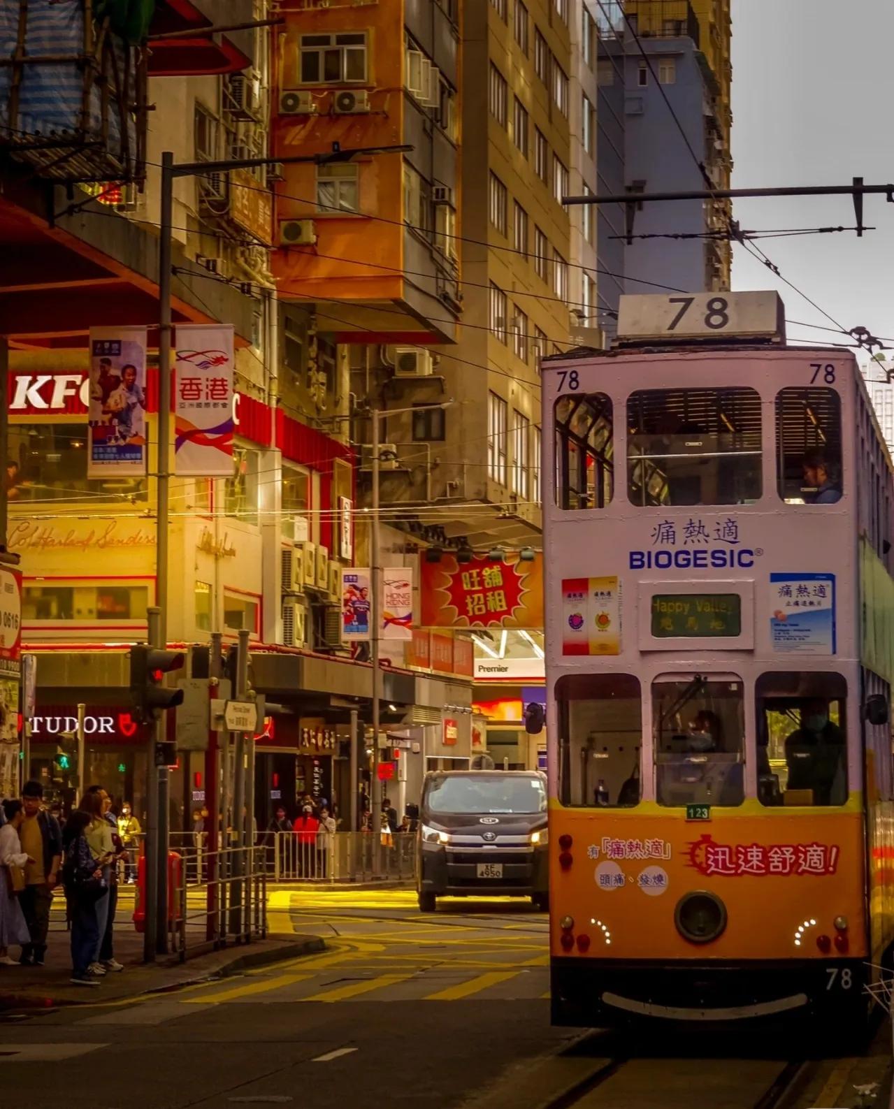 香港街景，每一幅仿佛置身港片里，希望回到我们熟悉向往的香港