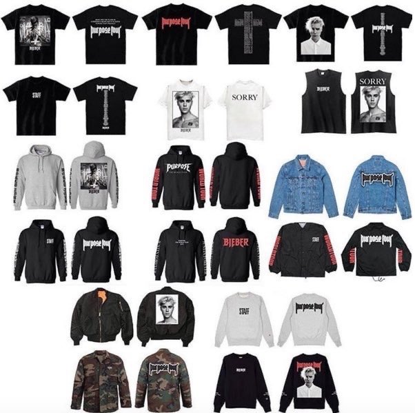  •  經典中的經典周邊：Purpose Tour Merch🫡是當年想辦法都