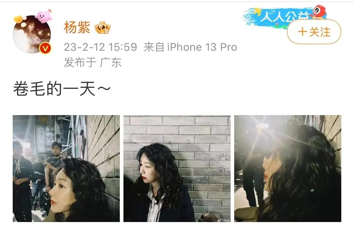 杨紫，登上热搜！

2月12日，杨紫突然登上热搜，这一次不是因为她坐轮椅进组，也
