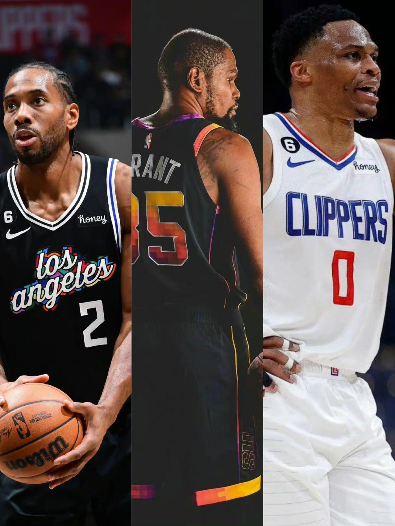 并不怵你！快船大战太阳，双方球员赛季场均得分以及身高对比

太阳
杜兰特29.1