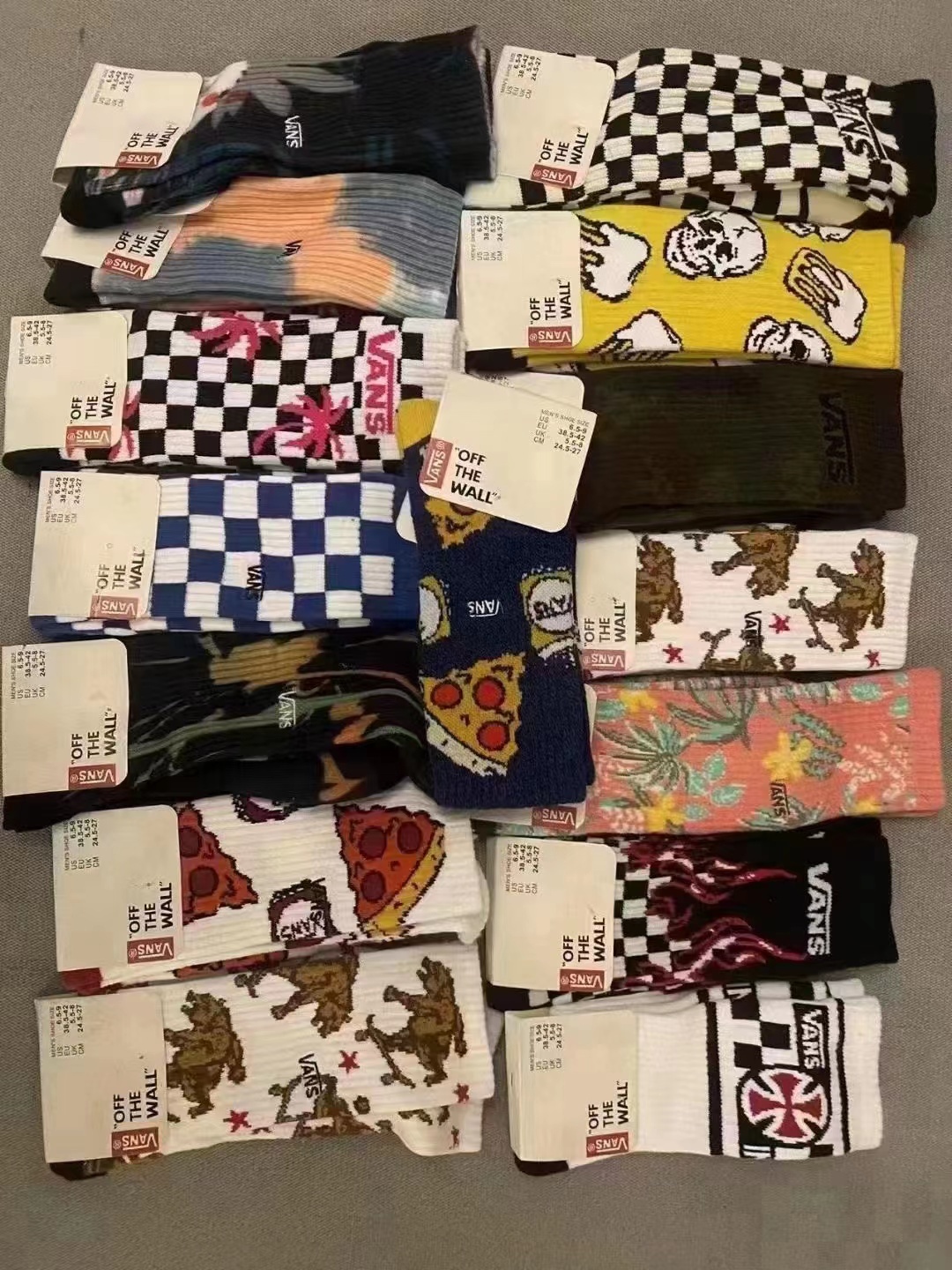 📣袜子送送送💥添加小姐姐🛰️并+14💰运费赠送两双正品Vans毛巾底滑板