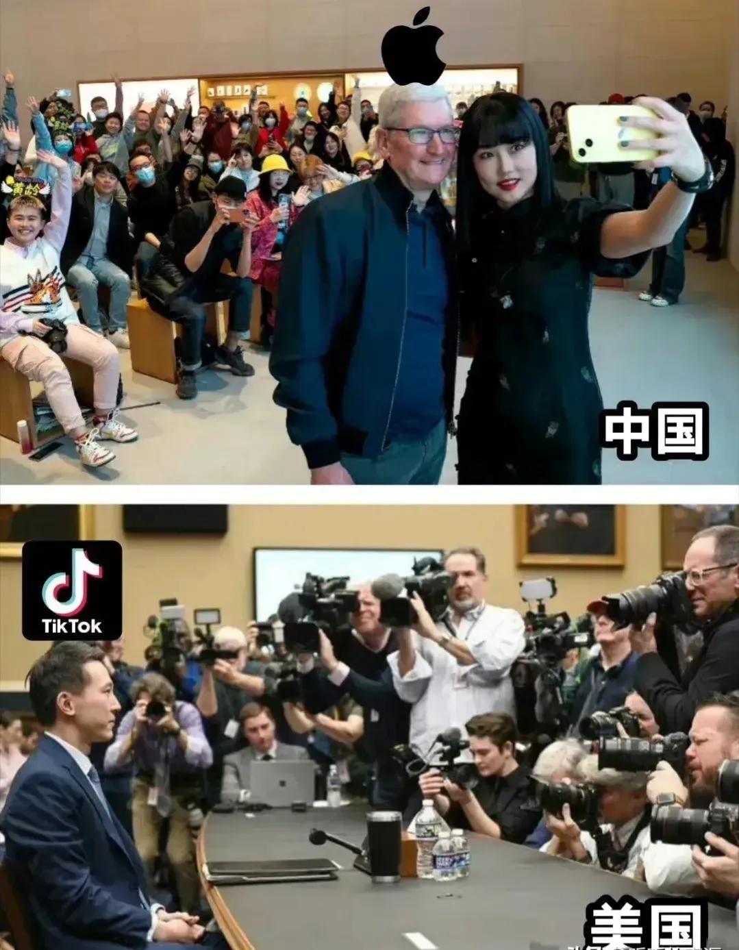 太讽刺了！

美国的中国企业CEO被一群美国人围着，好像审犯人一样，反映出西方国
