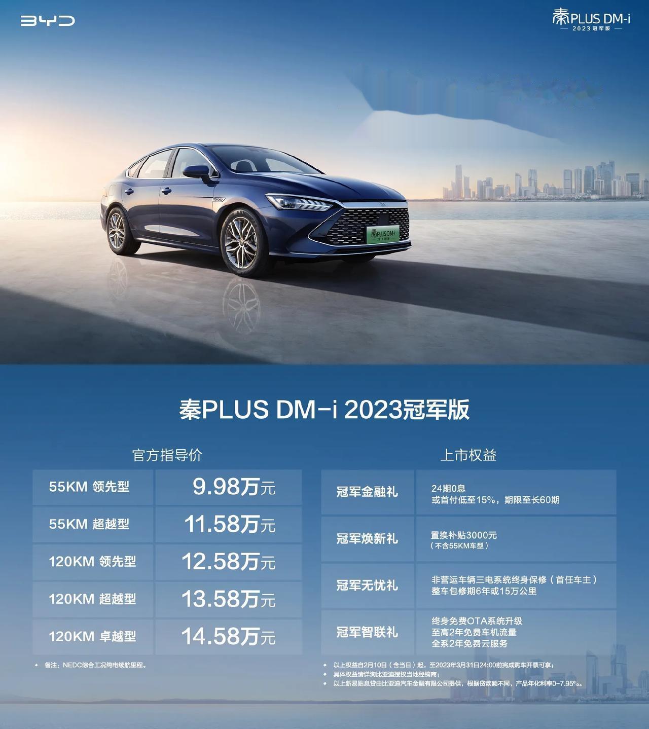 有朋友问新上的比亚迪秦PLUS DMi怎么选？我建议有充电条件的一定上120km