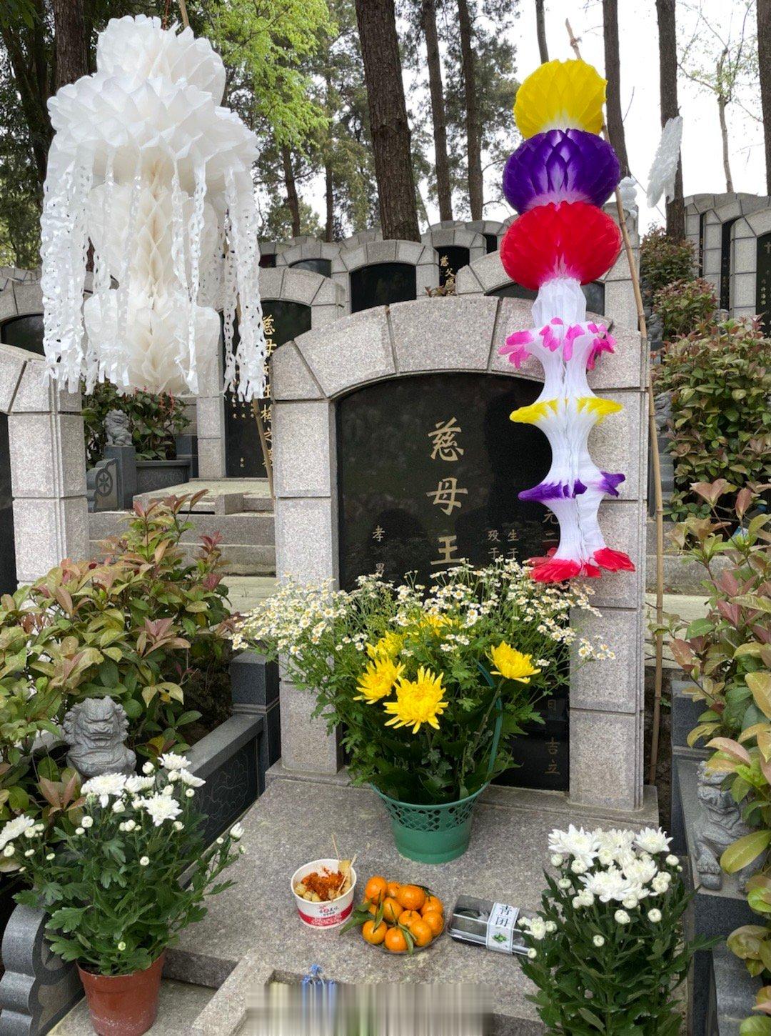 去看招财皮皮妈了，一转眼就10年了，难以置信。现在的坟飘还真……好看啊……我们选