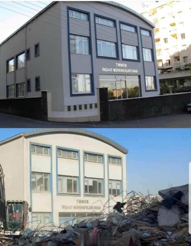 大地震后唯一树立的建筑——土木工程师协会大楼。 ​​​