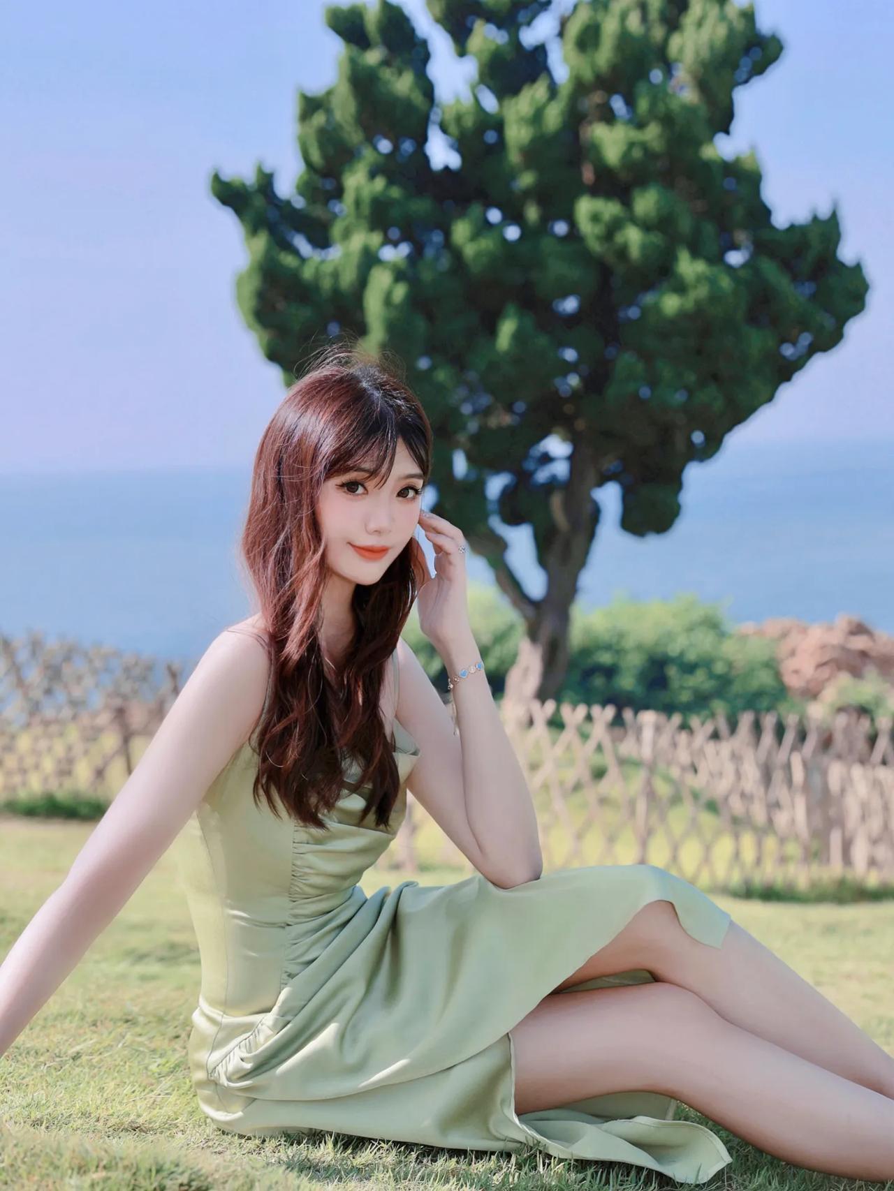 小麦岛公园一青岛的小济州，一定要天气好的时候来！能拍出绝美日落蓝蓝的天和海，人间