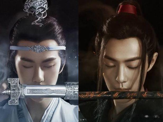 《陈情令》片场花絮照：蓝湛吃面，江澄摸狗，而最后一张厉害了！
《陈情令》这部电视