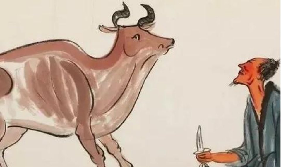 #历史那些事[超话]#古时，小伙去集市买牛，别人都挑肥壮的牛，他却牵了一头又瘦又