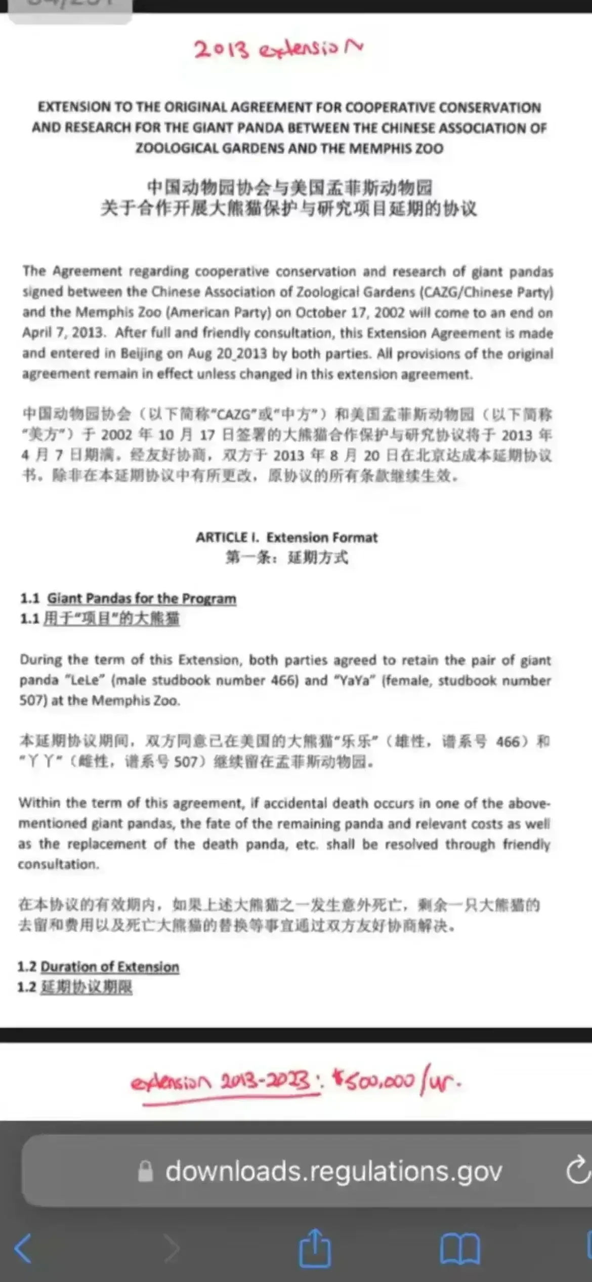 不幸言中，孟菲斯动物园迟迟没有向USFWS提出申请，很可能就是因为新熊猫的事，还