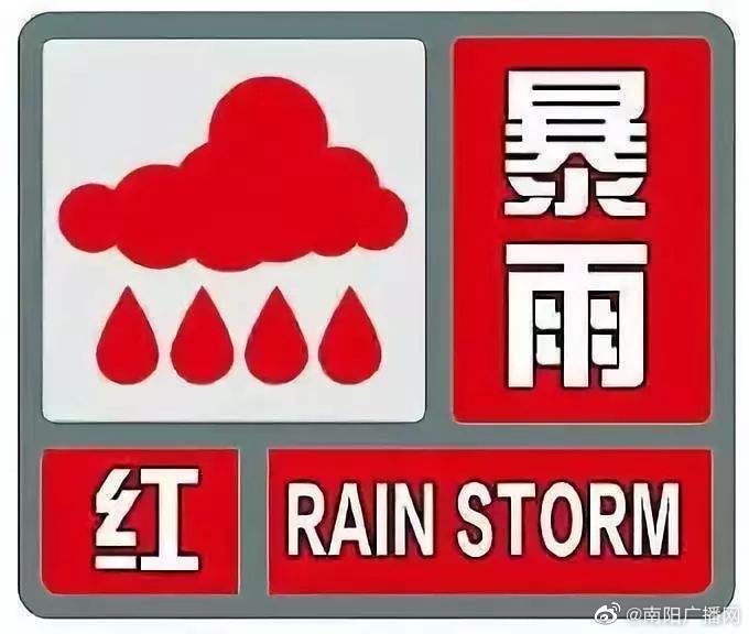暴雨红色预警！出行小心——南阳