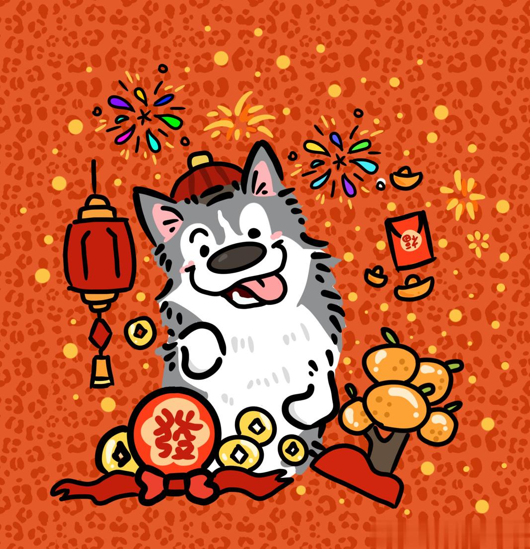  又描了一张新年头像又可以用一