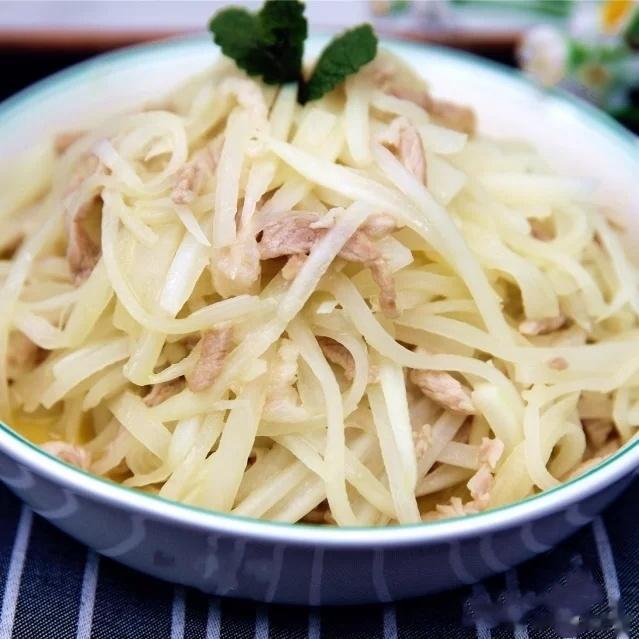 白萝卜炒肉丝（阳康调理）  #