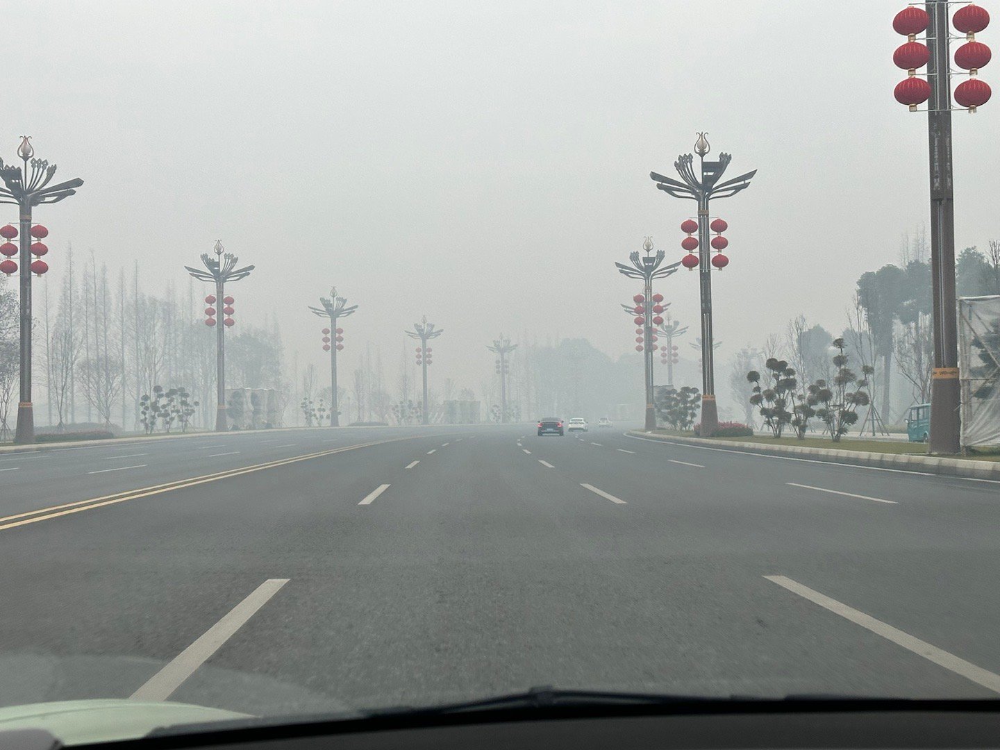 虽然在外地，但这大雾霾，实在是