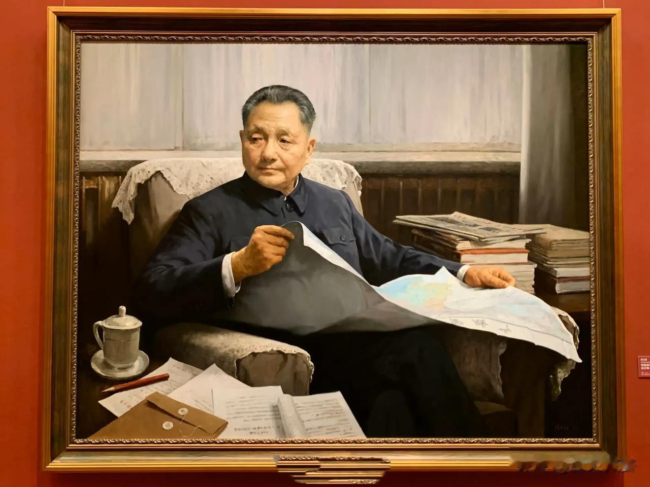 《中国改革开放的总设计师》
张义波 油画 2021年 。