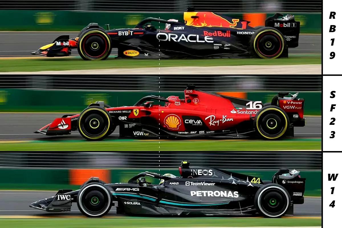 【F1|奔驰座舱确实靠前！图解奔驰座舱位置】
  红牛RB19、法拉利SF-23