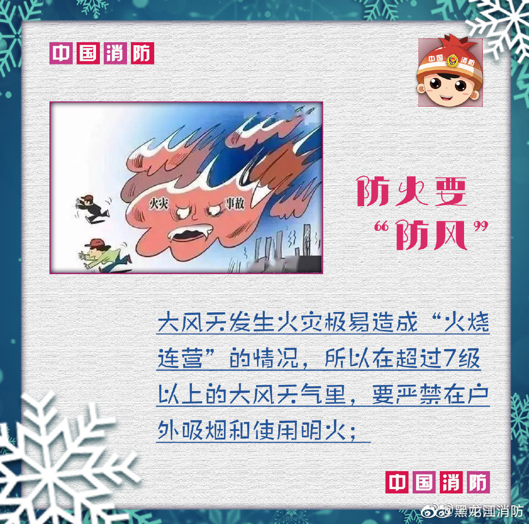 【】冬季是火灾的高发期，一定要