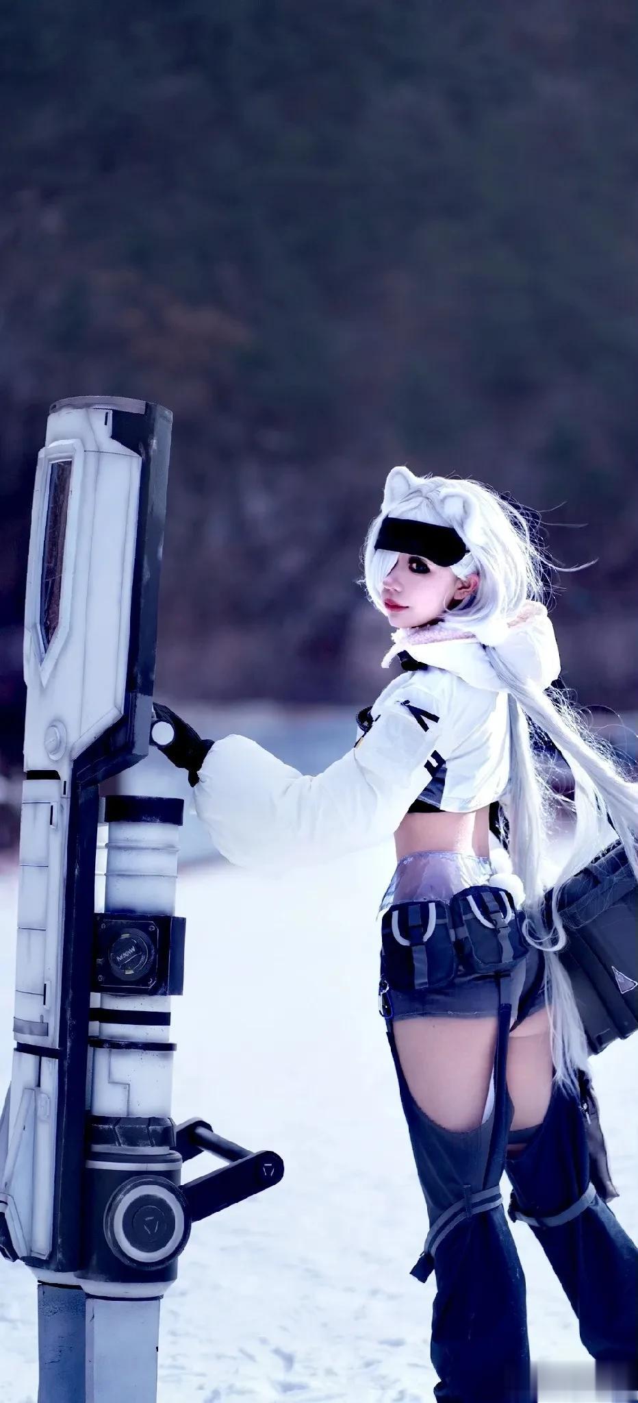 冰雪美女，极地探险。