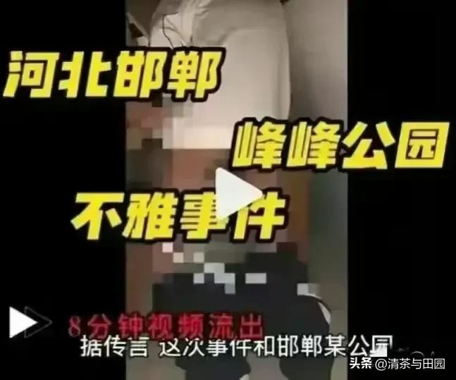 河北最近真是不太平， 一波未平一波又起！这不河北邯郸峰峰公园又有大尺度9分18秒