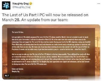 《》PC版跳票，这款2013年PS3游戏的复刻版原计划3月3日登陆Steam和E