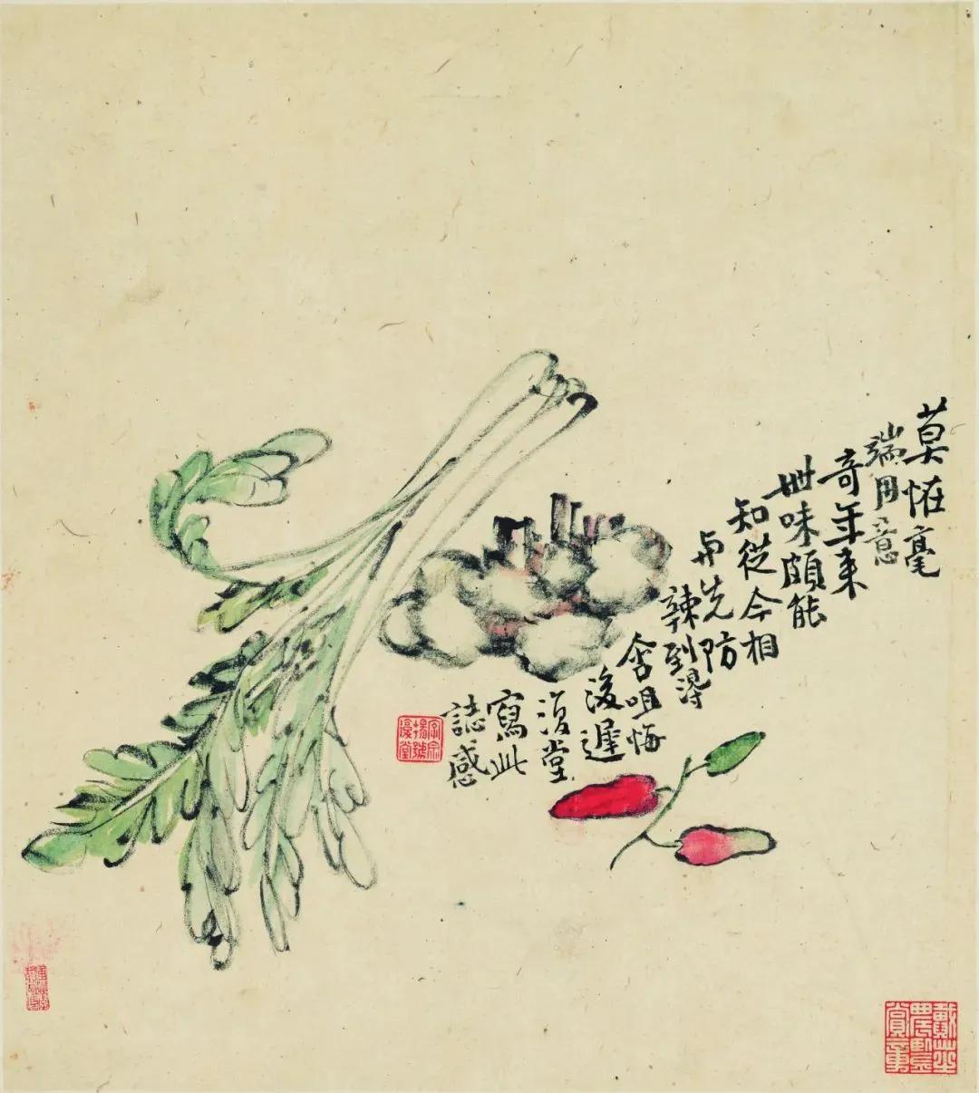 
这花鸟，纵横涂抹，耐人玩味Ⅰ清·李鱓[shàn]·绘 