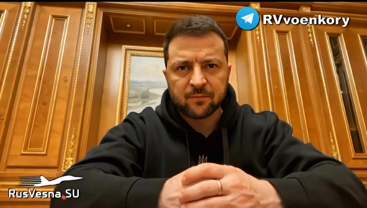 ‼️🇺🇦🏴‍☠️罕见，泽连斯基换了身衣服，并对今天俄罗斯对乌克兰全境的导弹