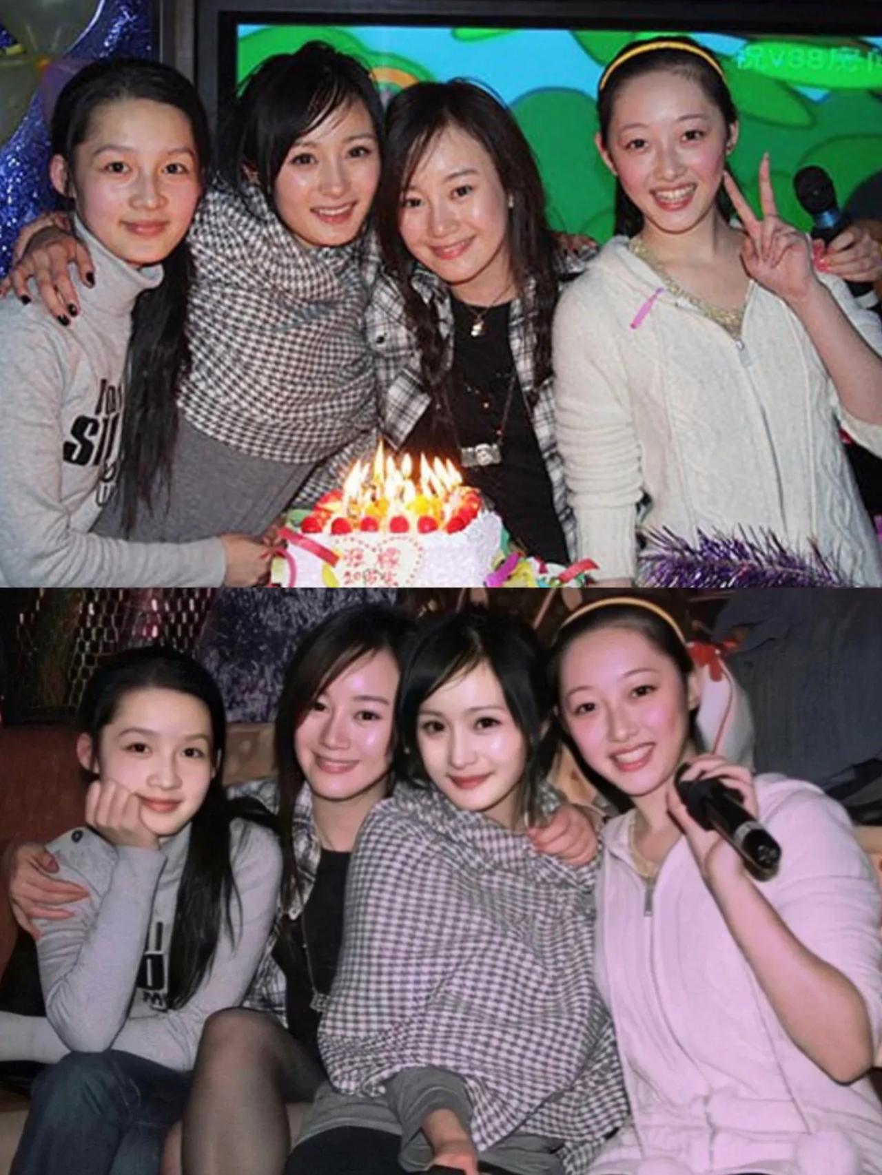 考古-08年杨幂李沁张檬蒋梦婕同框旧照。
时尚的轮回！
杨幂李沁张檬蒋梦婕的青涩