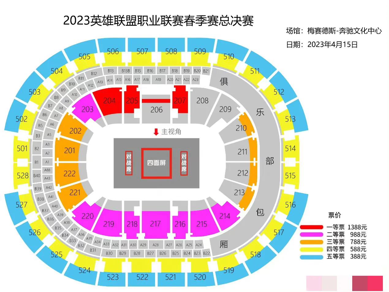 LPL春季赛决赛门票388，还只是蓝色五等票，贫穷限制了我的想法，同样的蓝，可以