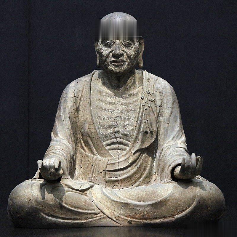 义渊僧正坐像，8世纪后期木心干