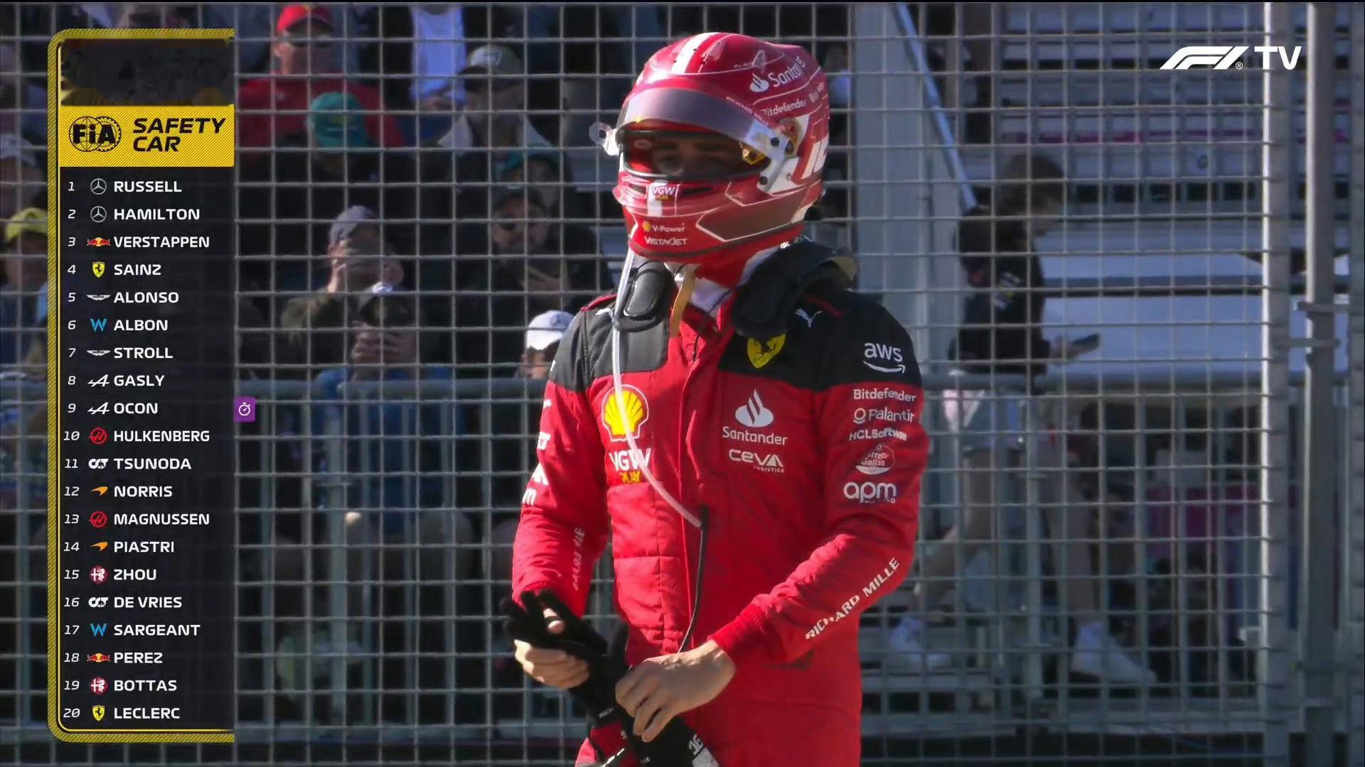 勒克莱尔和阿尔本提前下班~#f1##2023f1澳大利亚大奖赛##car时尚# 