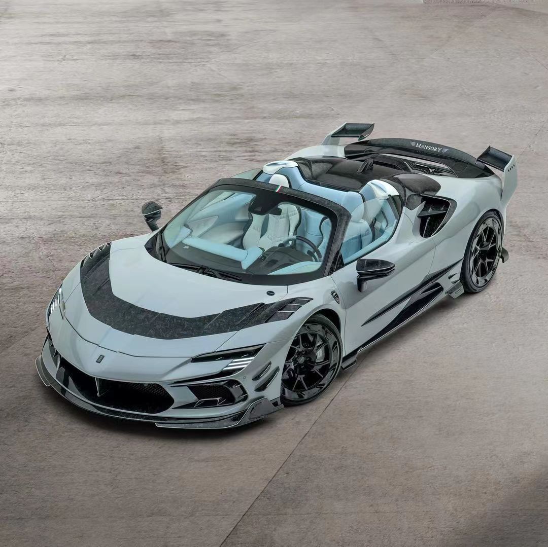 MANSORY改装的#法拉利SF90# [哇]这个四出排气真的太帅了 ​​​