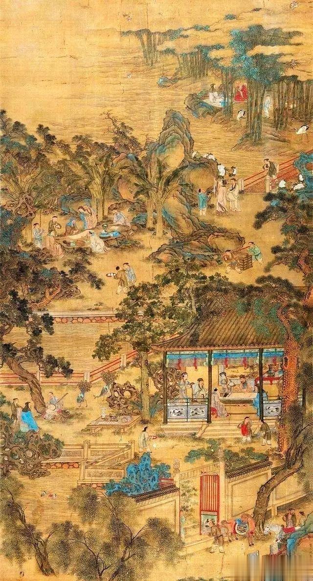 这幅画，60亿！[good][good][good]明 仇英《西园雅集图》就是这