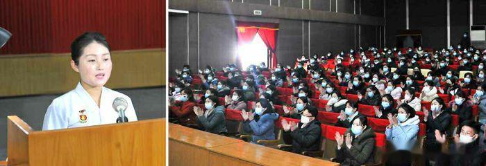 社会主义爱国青年先驱和青年们的见面会２４日在平壤市青年同盟委员会会馆举行。
青年