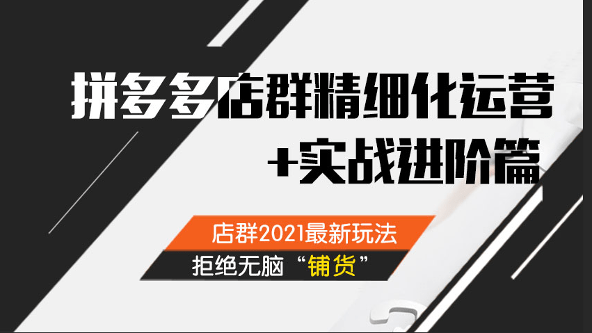 拼多多无货源店群人人都能做的项目，拼多多店群软件支持全国加盟