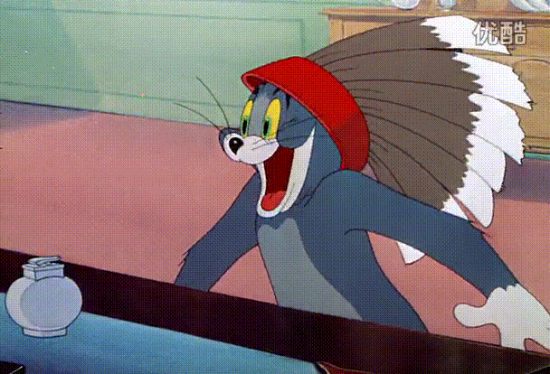 搞笑gif:动漫系列之猫和老鼠